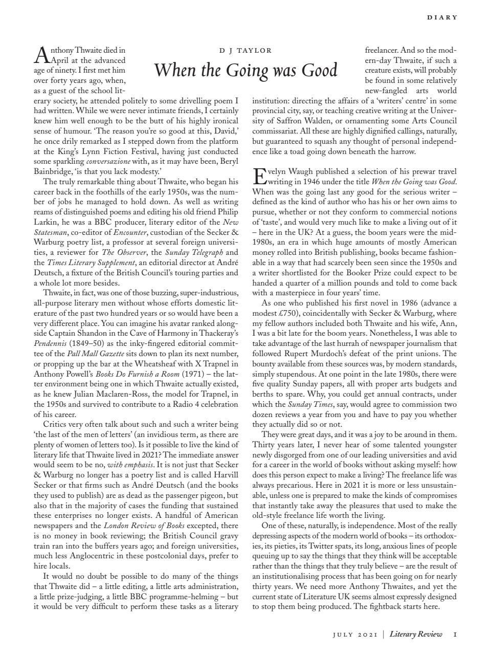 Literary Review Preview Pages