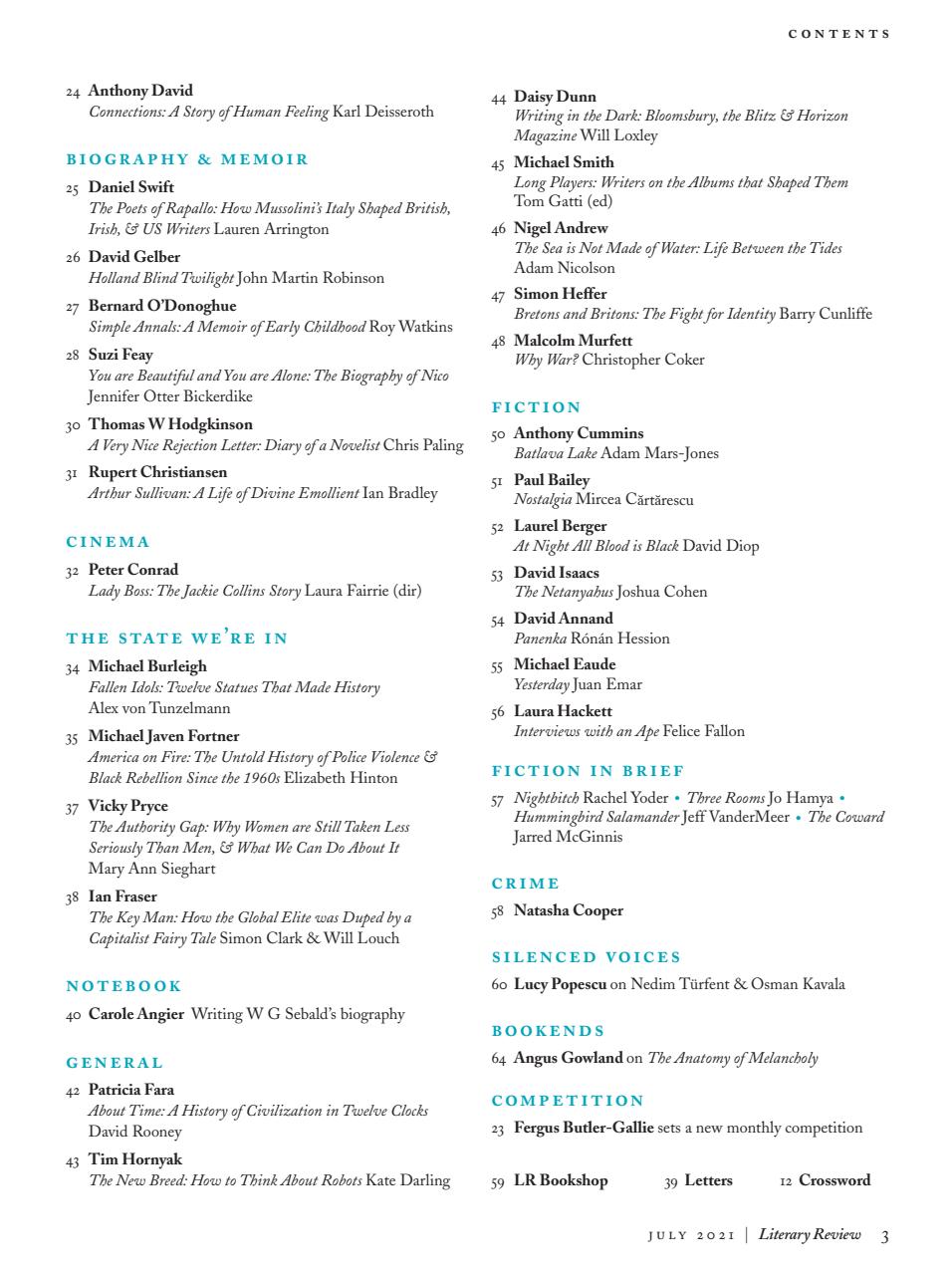 Literary Review Preview Pages