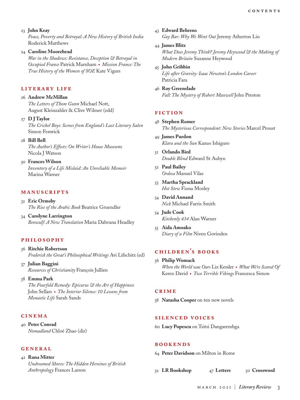 Literary Review Preview Pages