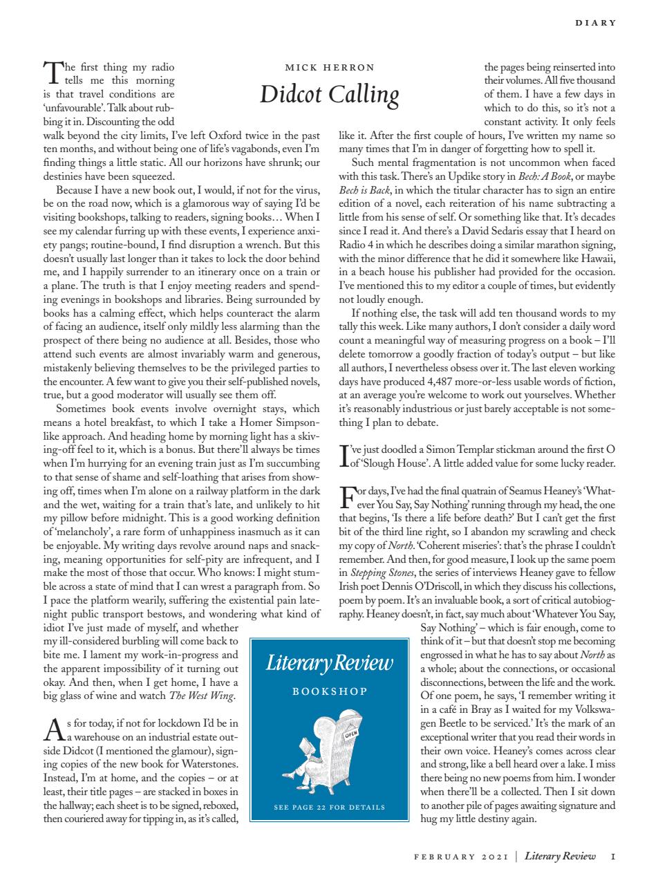 Literary Review Preview Pages