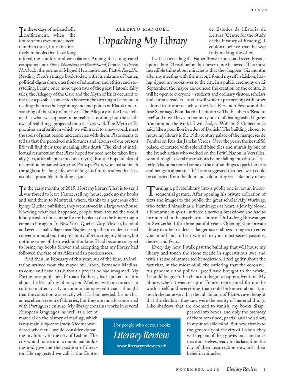 Literary Review Preview Pages