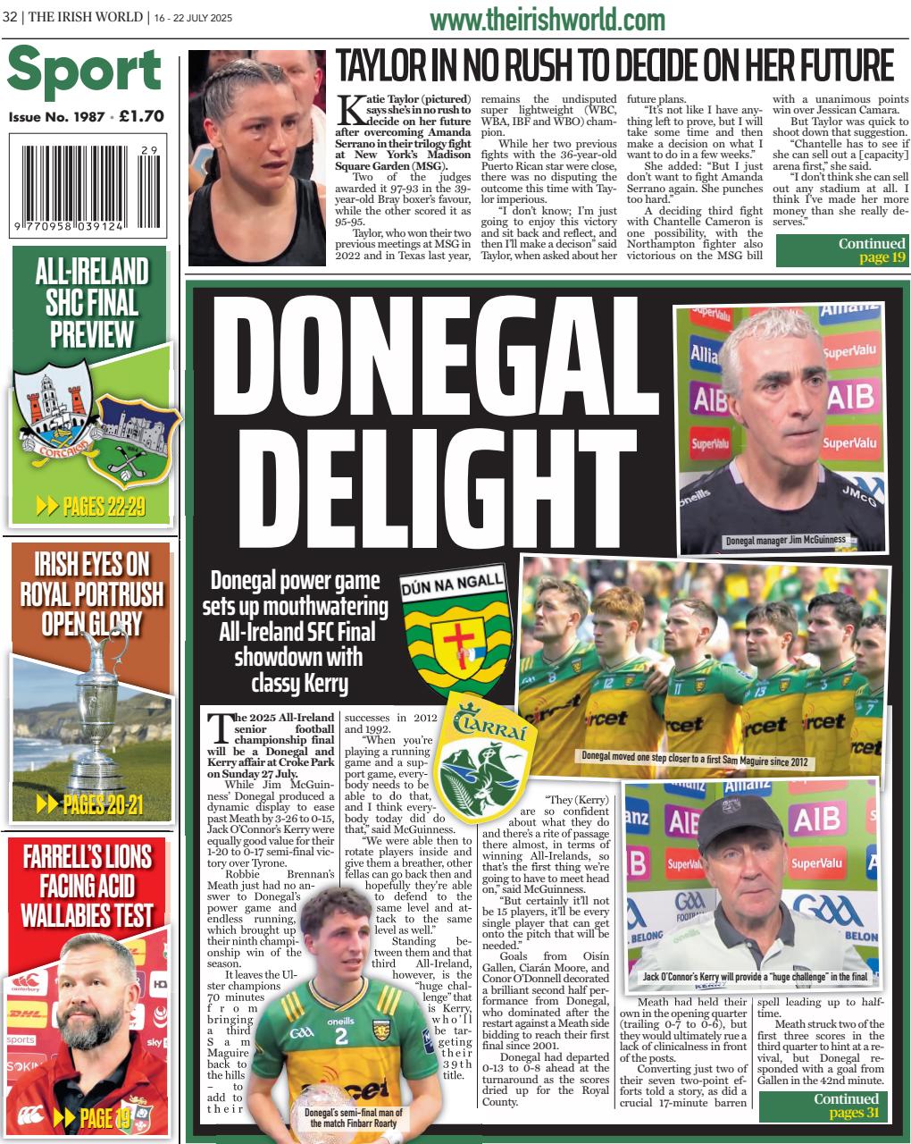 Irish World Preview Pages