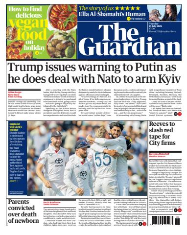 The Guardian Newspaper issue Tuesday, 15 July 2025