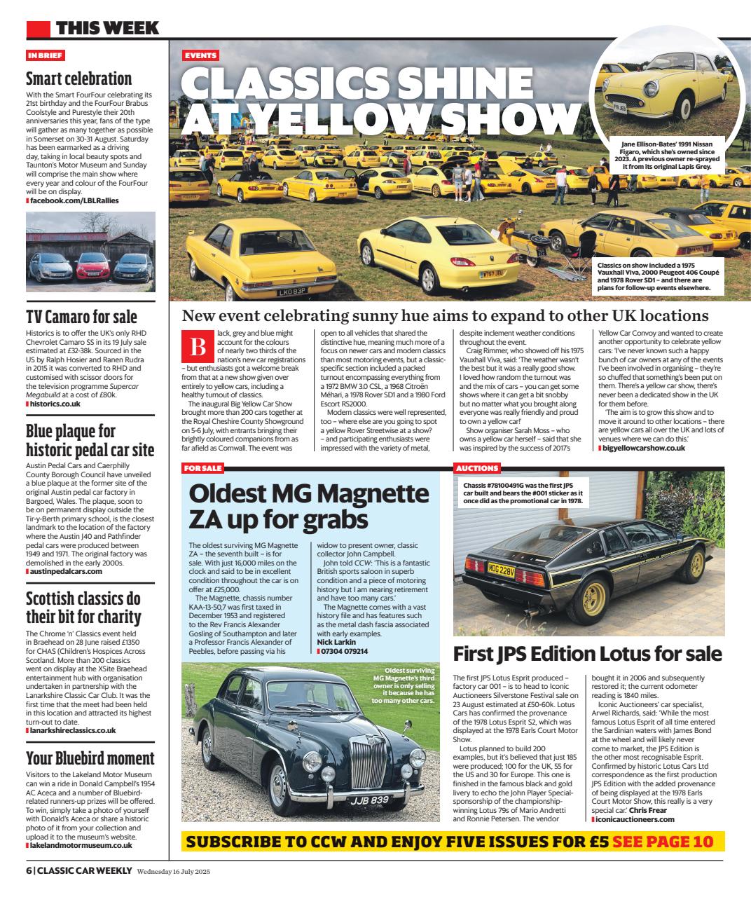 Classic Car Weekly Preview Pages