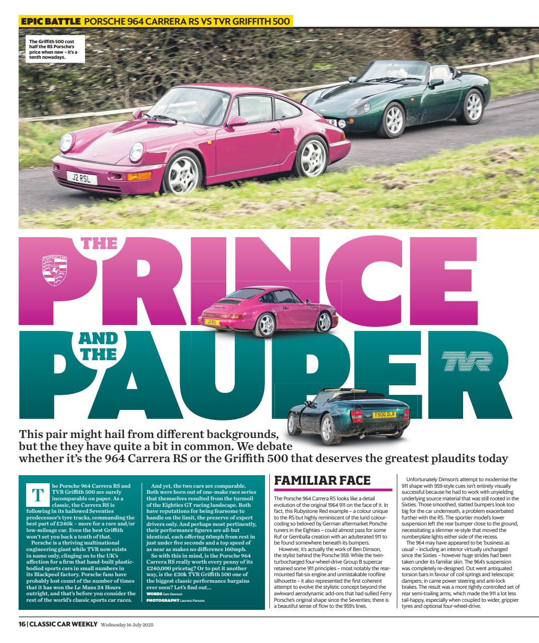 Classic Car Weekly Preview Pages