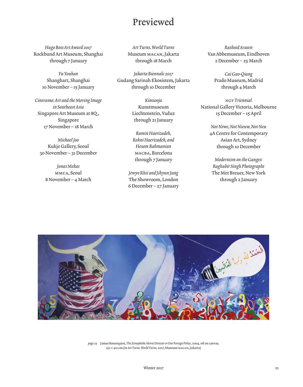 ArtReview Asia Preview Pages