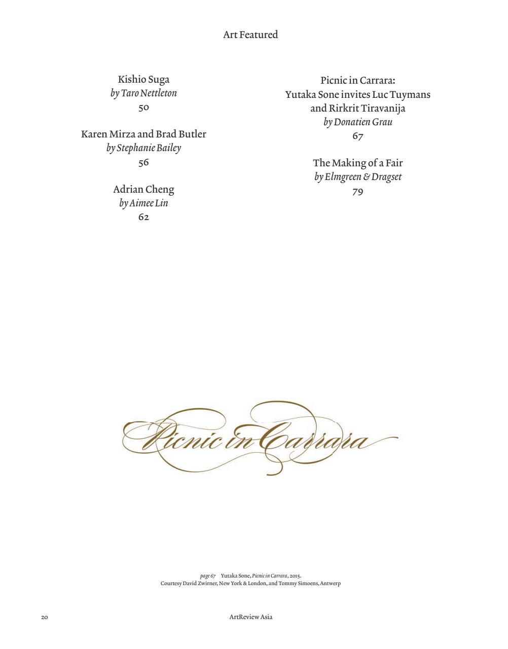 ArtReview Asia Preview Pages