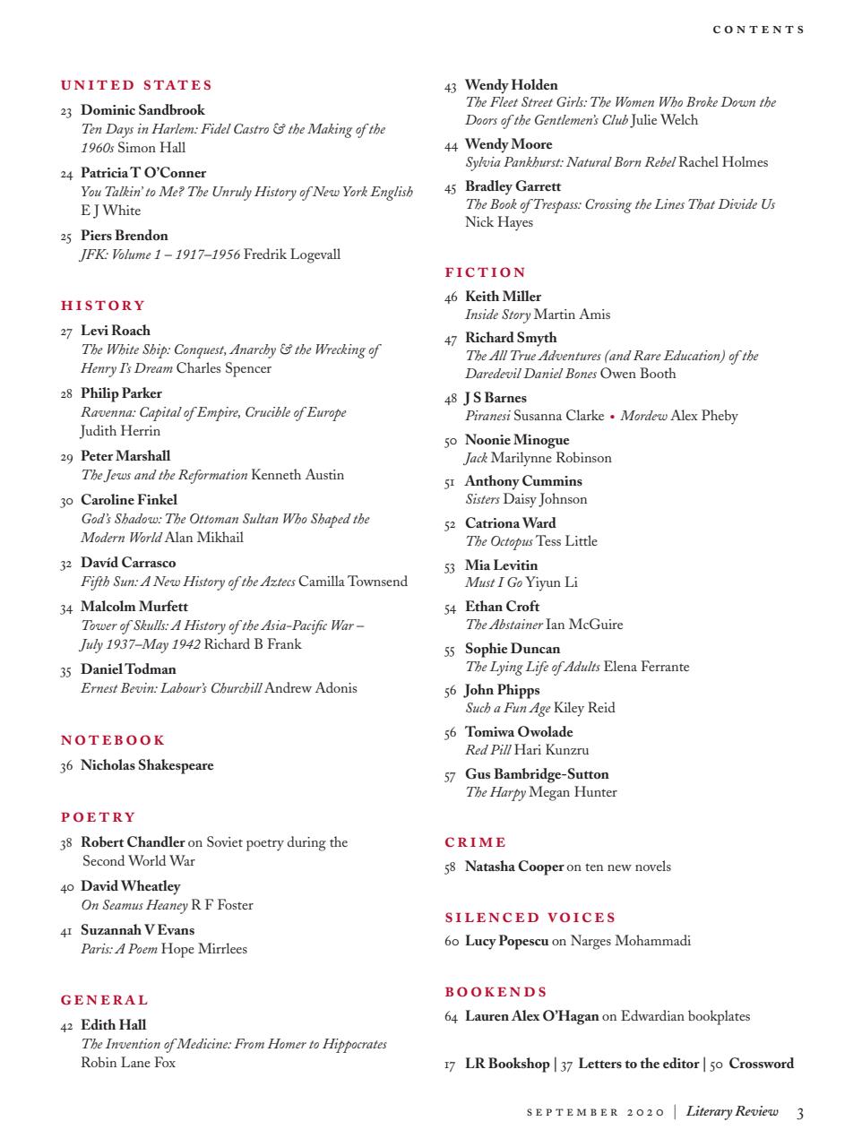 Literary Review Preview Pages