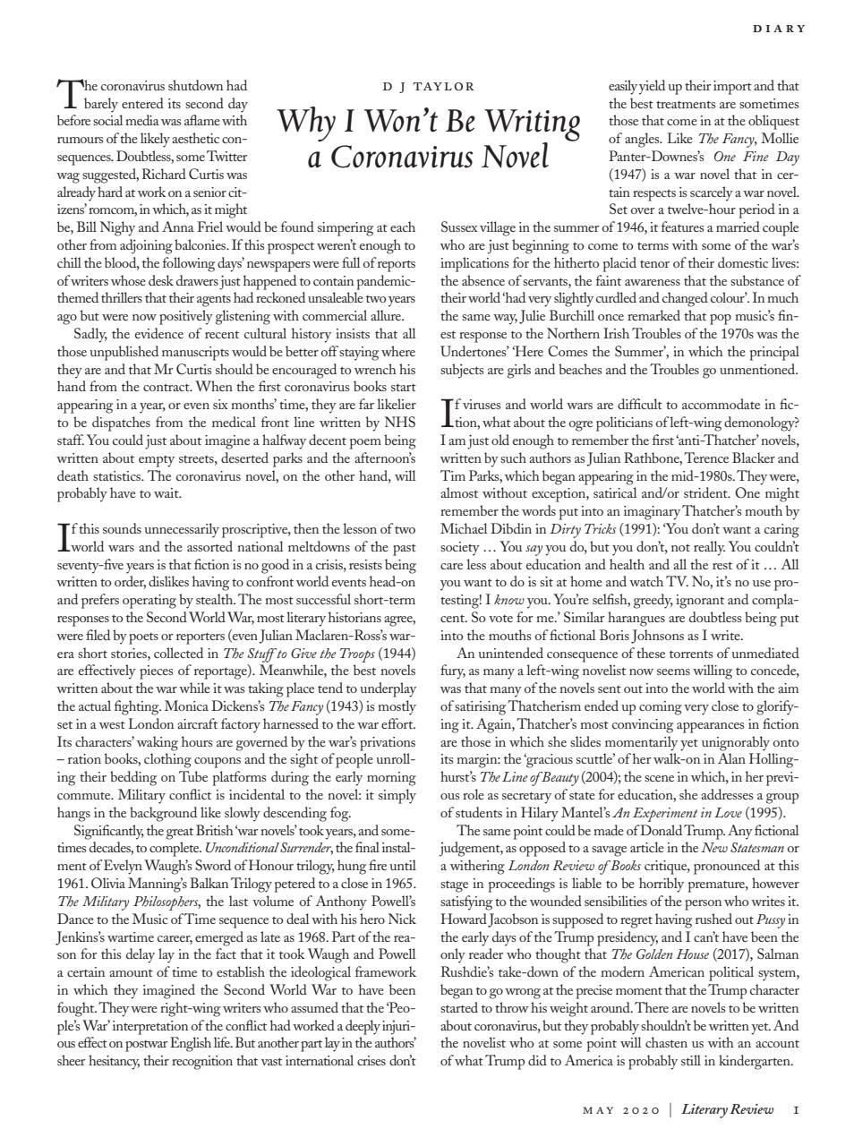 Literary Review Preview Pages