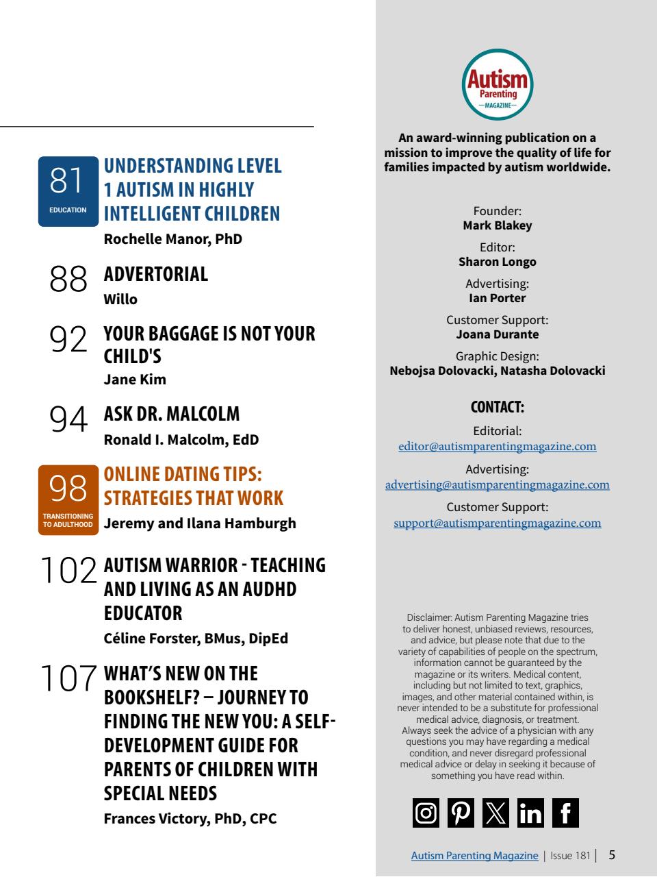 Autism Parenting Preview Pages