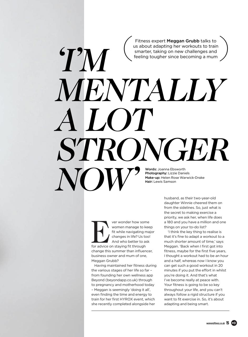 Women’s Fitness Preview Pages