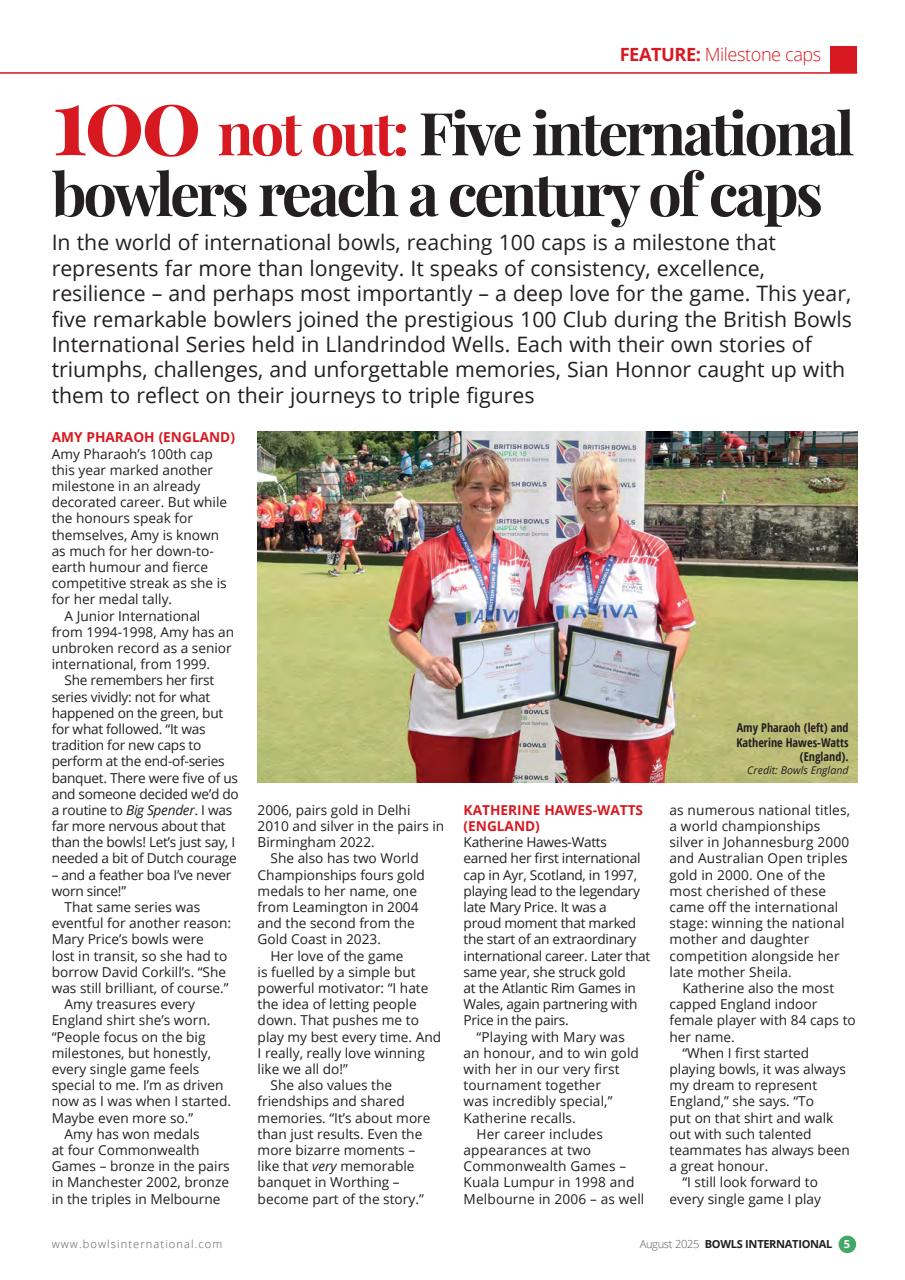 Bowls International Preview Pages