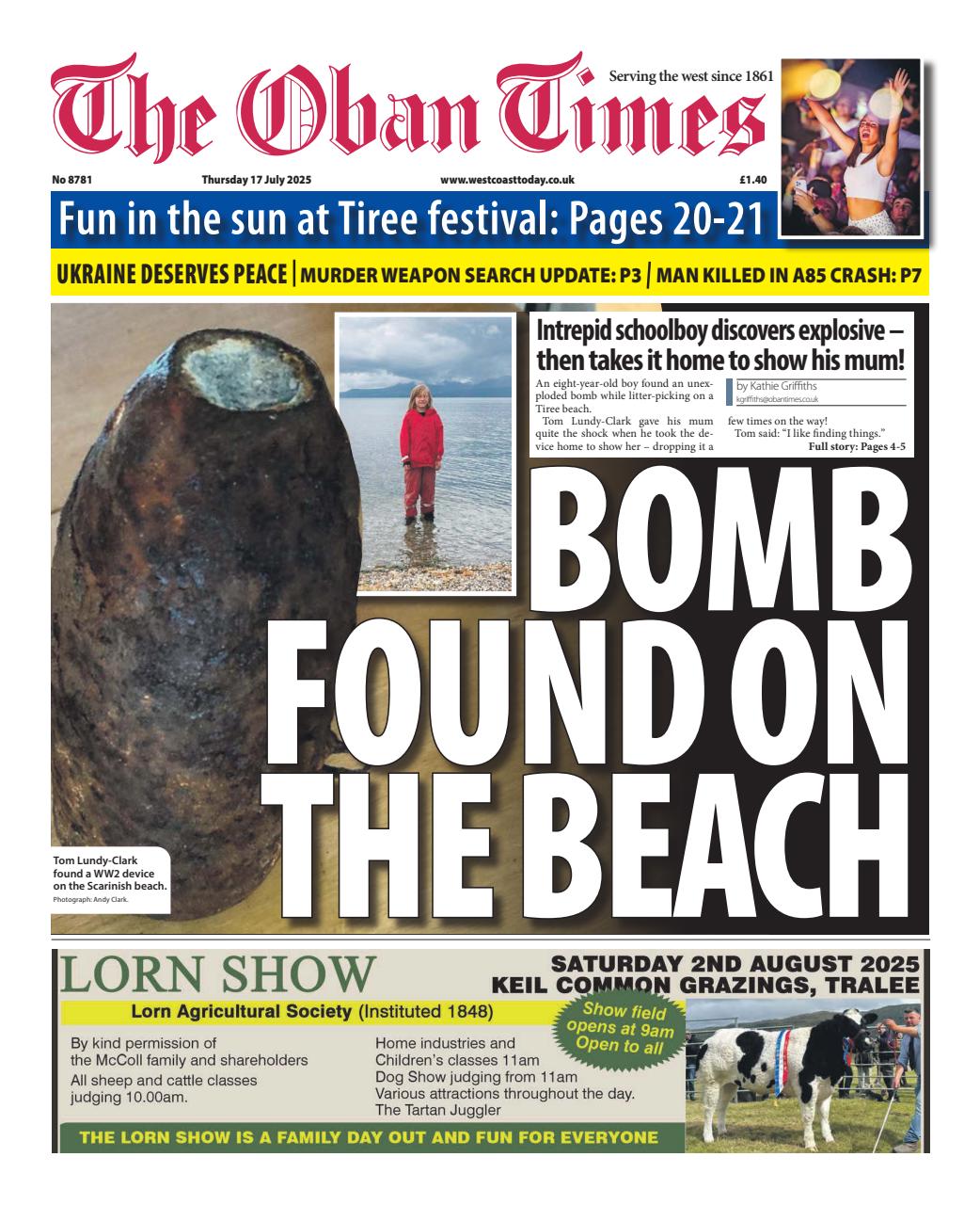 The Oban Times & Lochaber Times Preview Pages