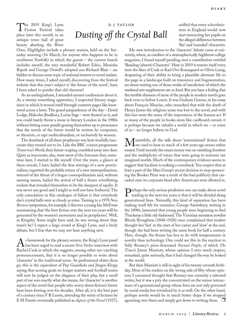 Literary Review Preview Pages