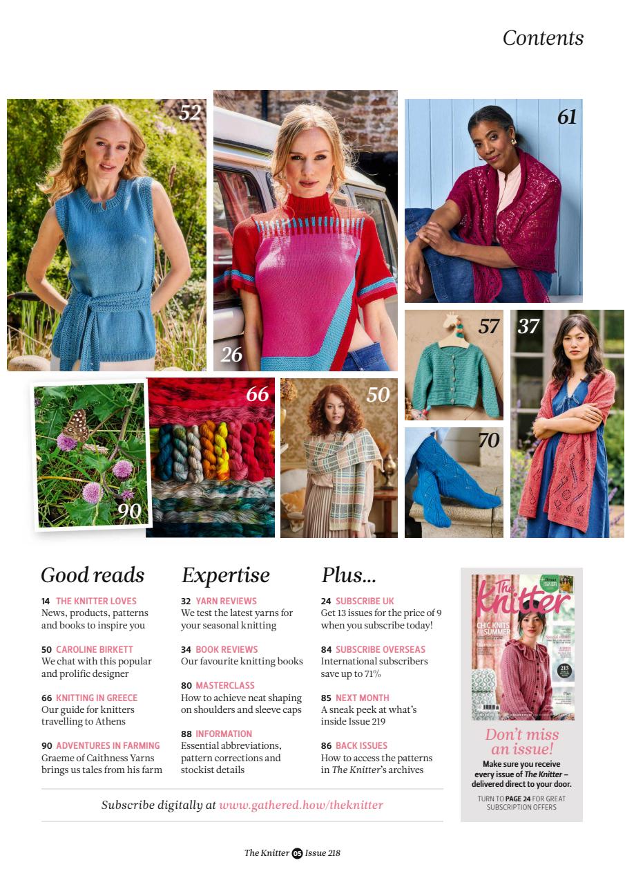 The Knitter Preview Pages