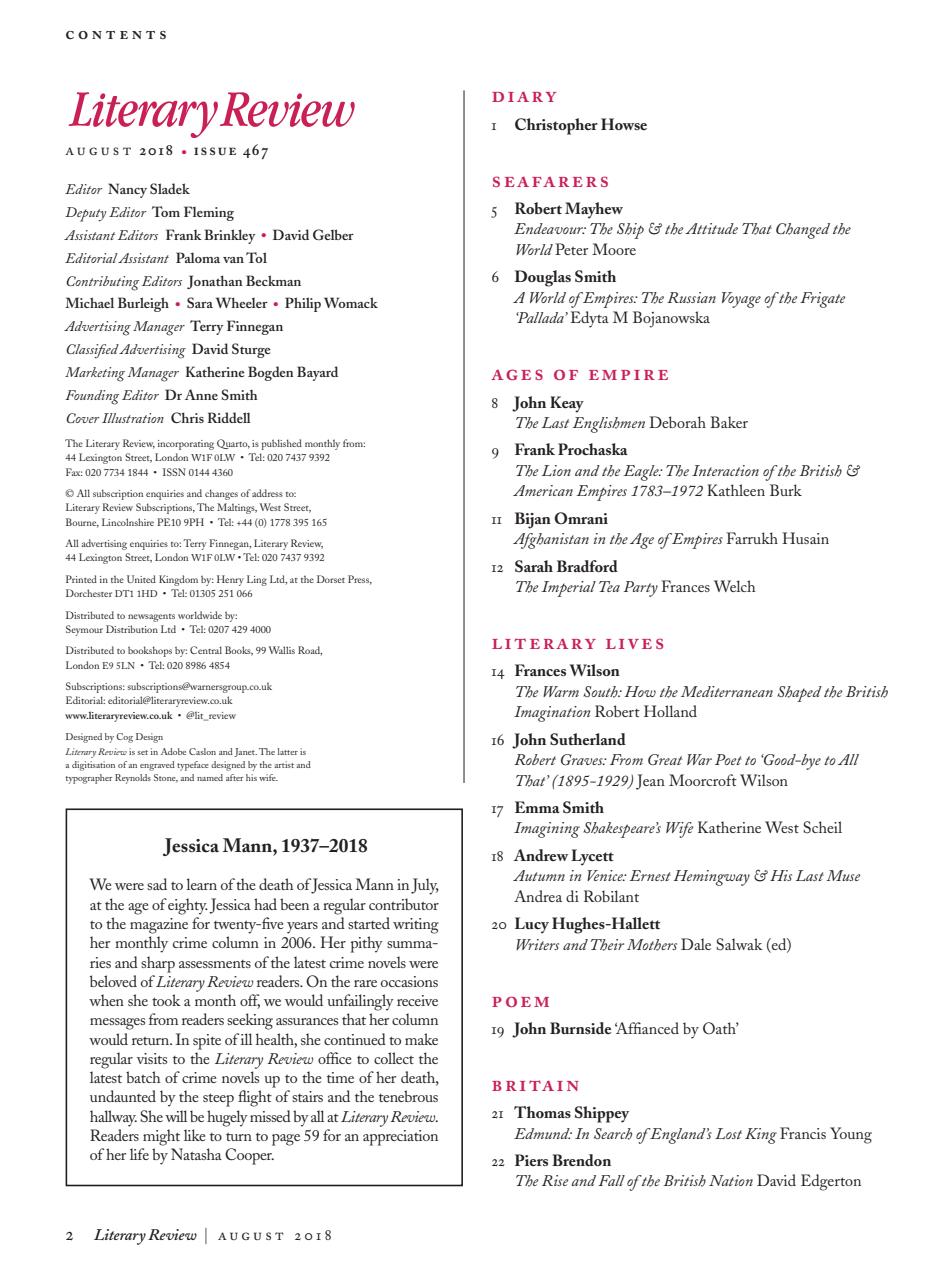 Literary Review Preview Pages