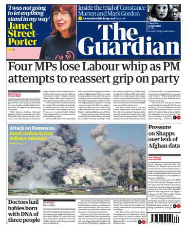 The Guardian Newspaper issue Thursday, 17 July 2025