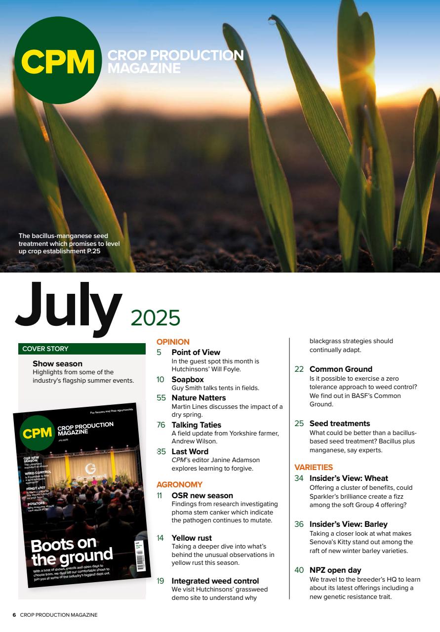 Crop Production Magazine Preview Pages