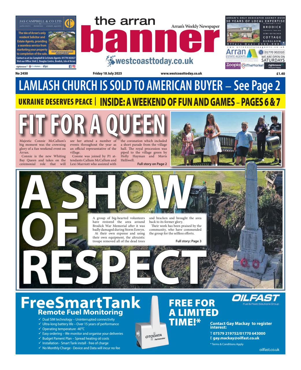 Arran Banner Preview Pages