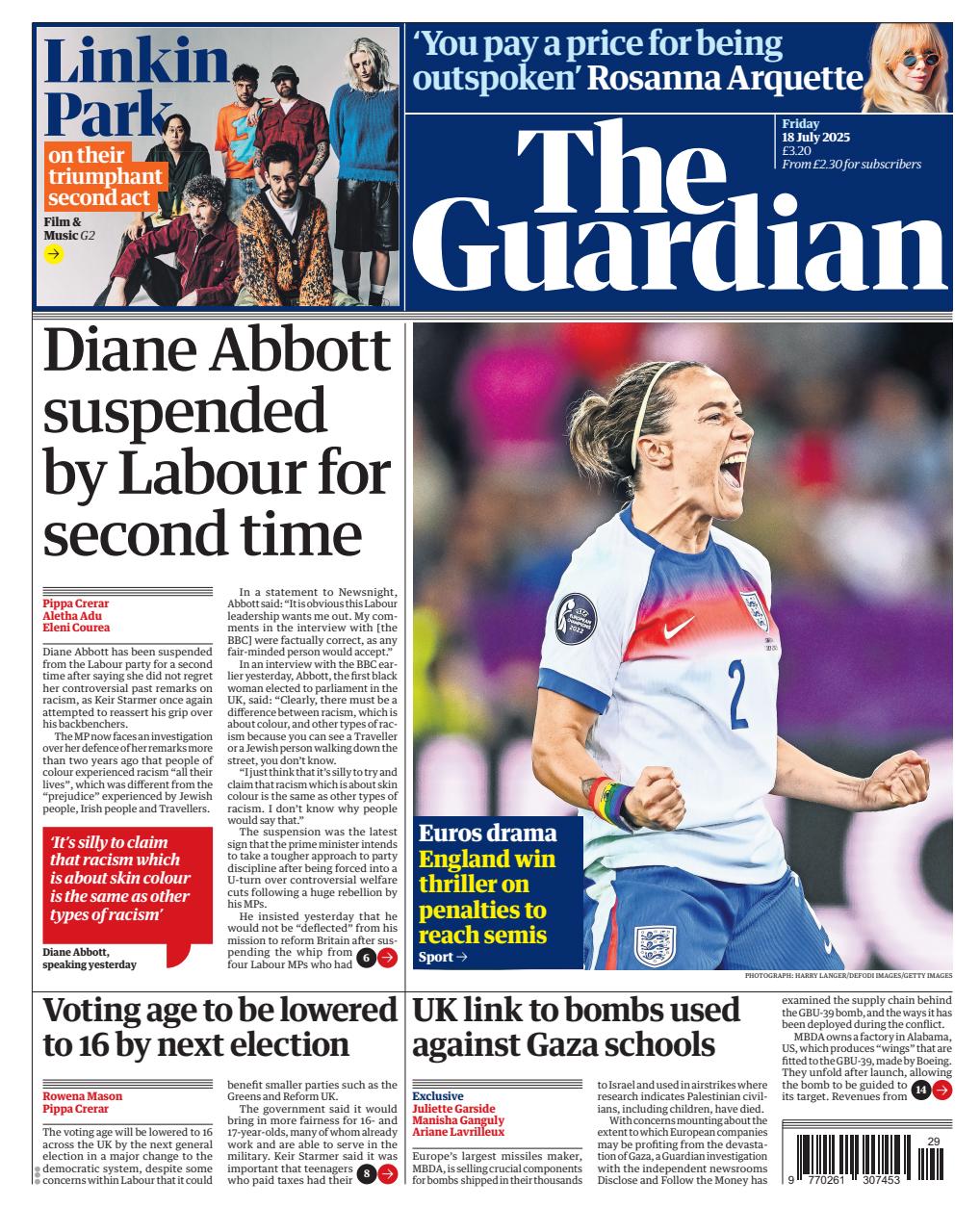 The Guardian Newspaper Preview Pages