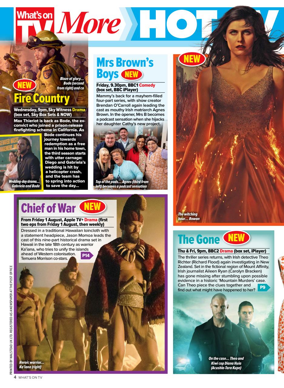 What's on TV Preview Pages
