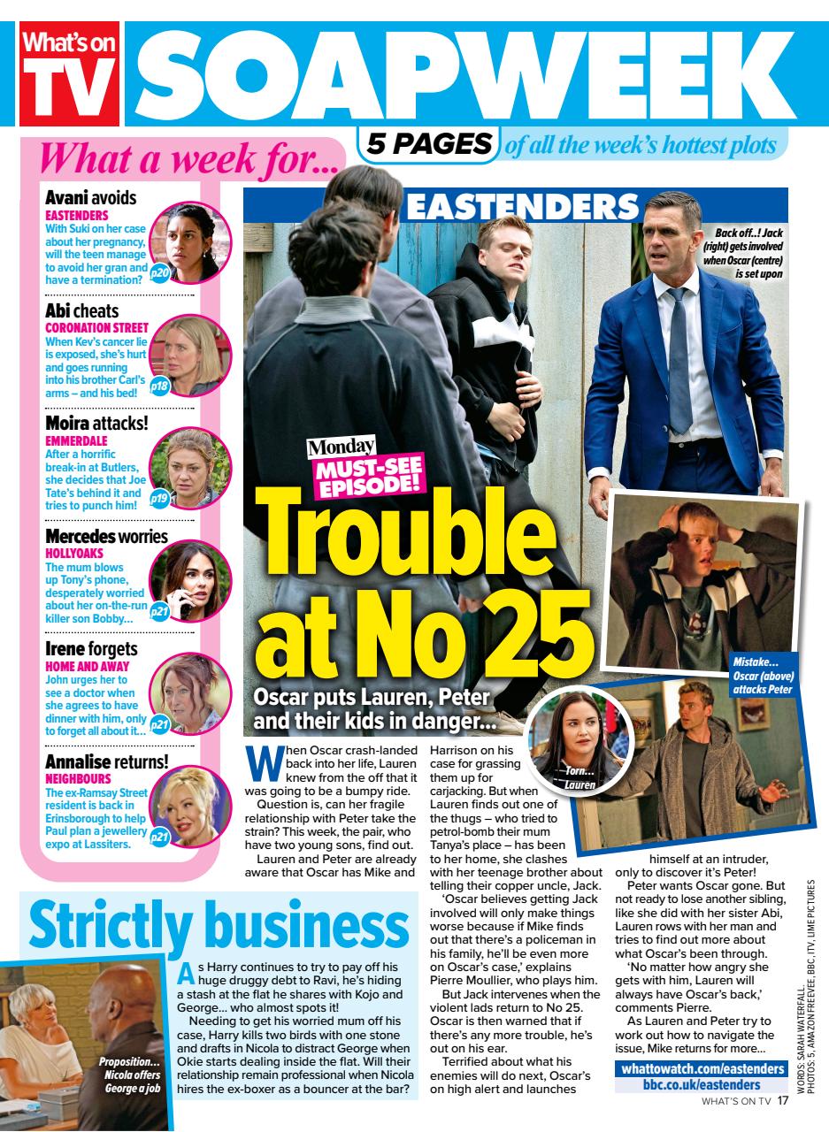 What's on TV Preview Pages