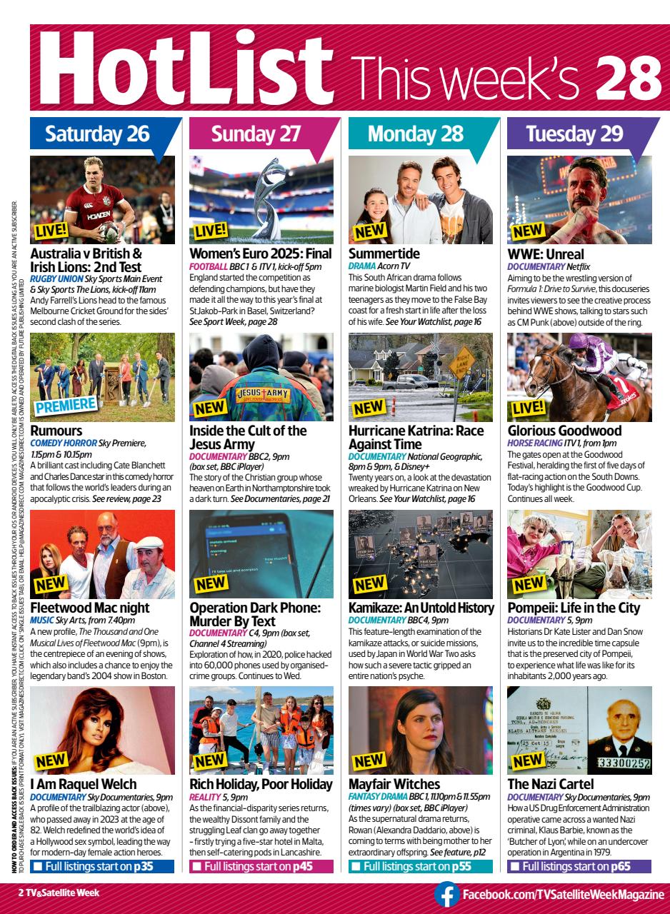 TV & Satellite Week Preview Pages