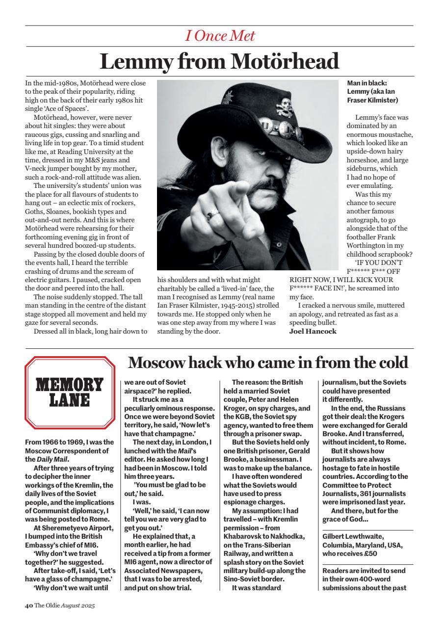 The Oldie Preview Pages