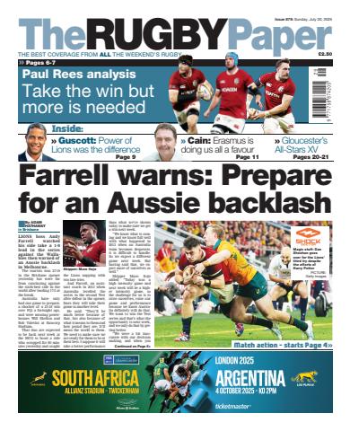 The Rugby Paper issue 20th July 2025