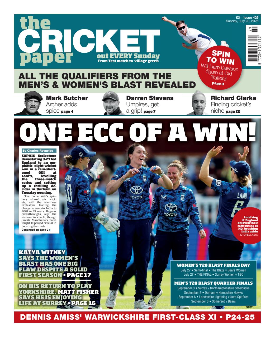 The Cricket Paper Preview Pages