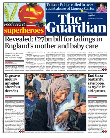 Monday, 21 July 2025 issue Monday, 21 July 2025