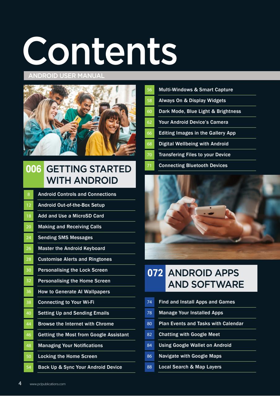Android Smartphones & Tablets The Complete Manual Preview Pages
