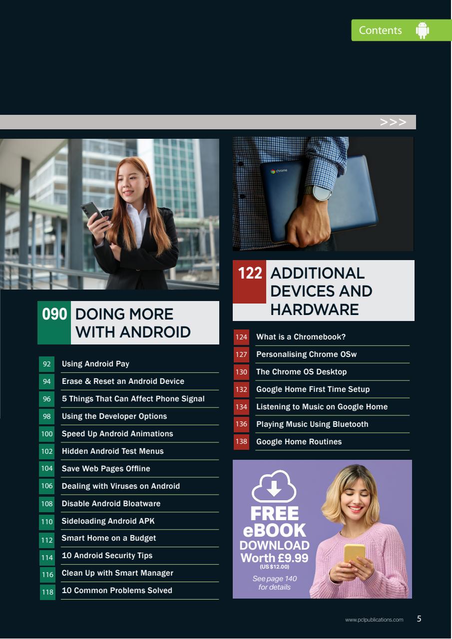 Android Smartphones & Tablets The Complete Manual Preview Pages