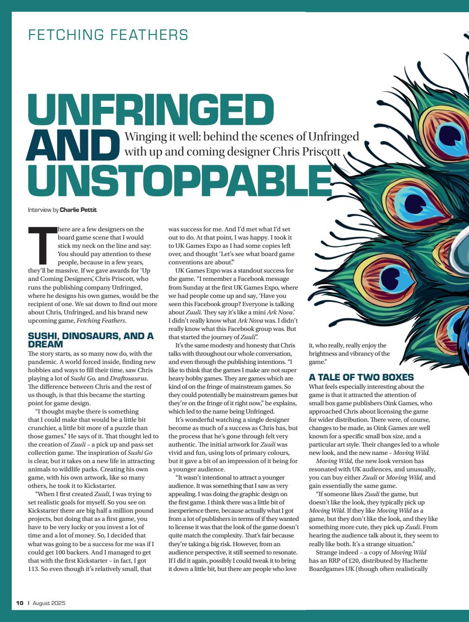 Tabletop Gaming Preview Pages