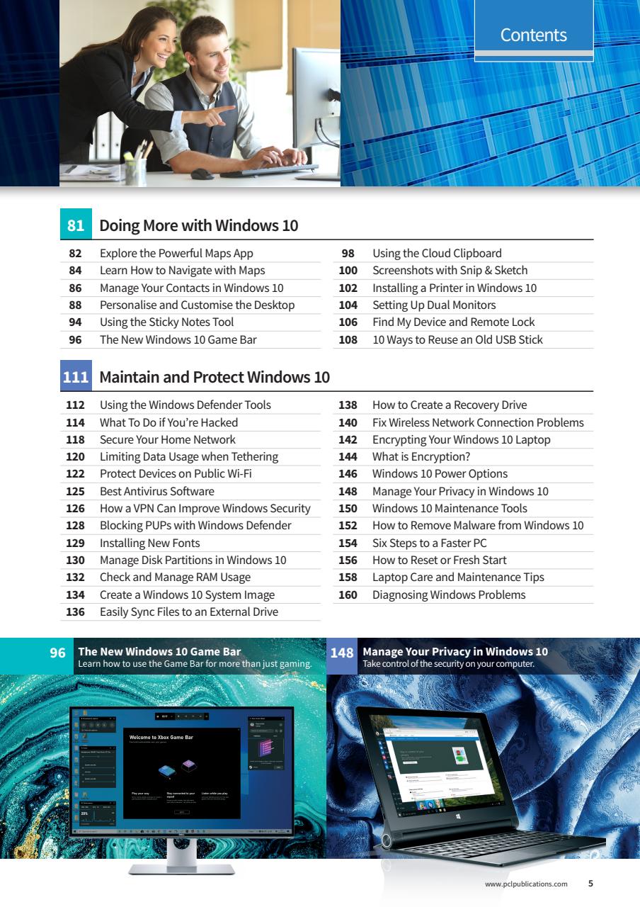 Windows 10 The Complete Manual Preview Pages