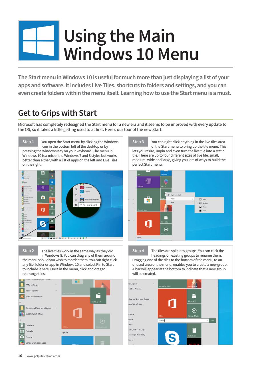 Windows 10 The Complete Manual Preview Pages