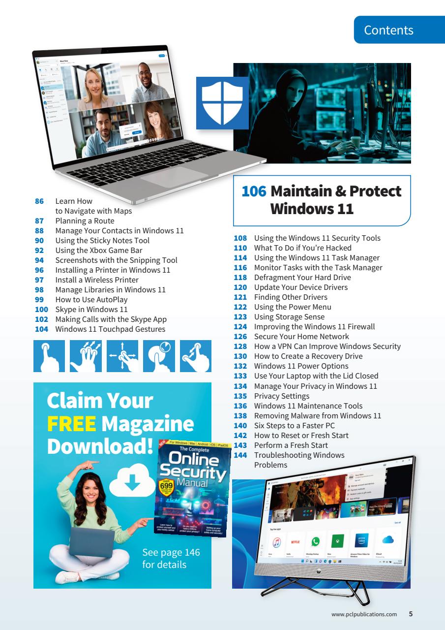 Windows 11 The Complete Manual Preview Pages