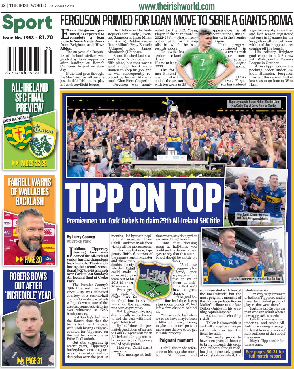 Irish World Preview Pages