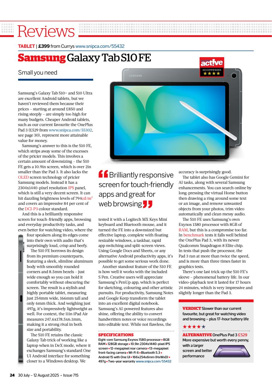 Computer Active Preview Pages