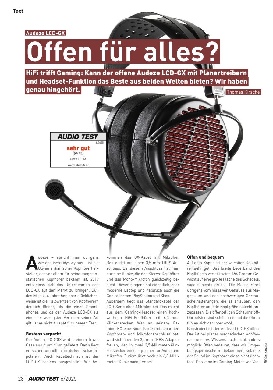 Audio Test Preview Pages