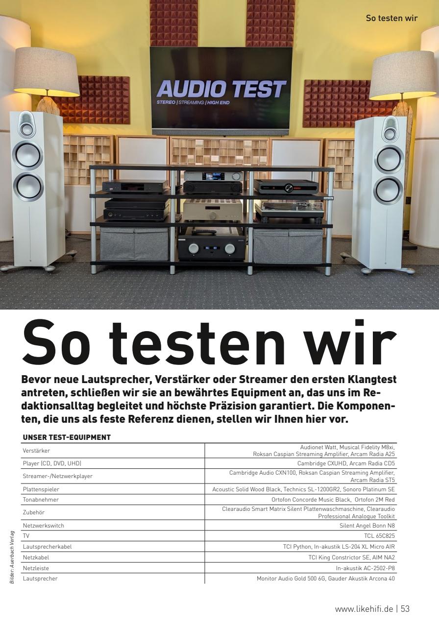 Audio Test Preview Pages