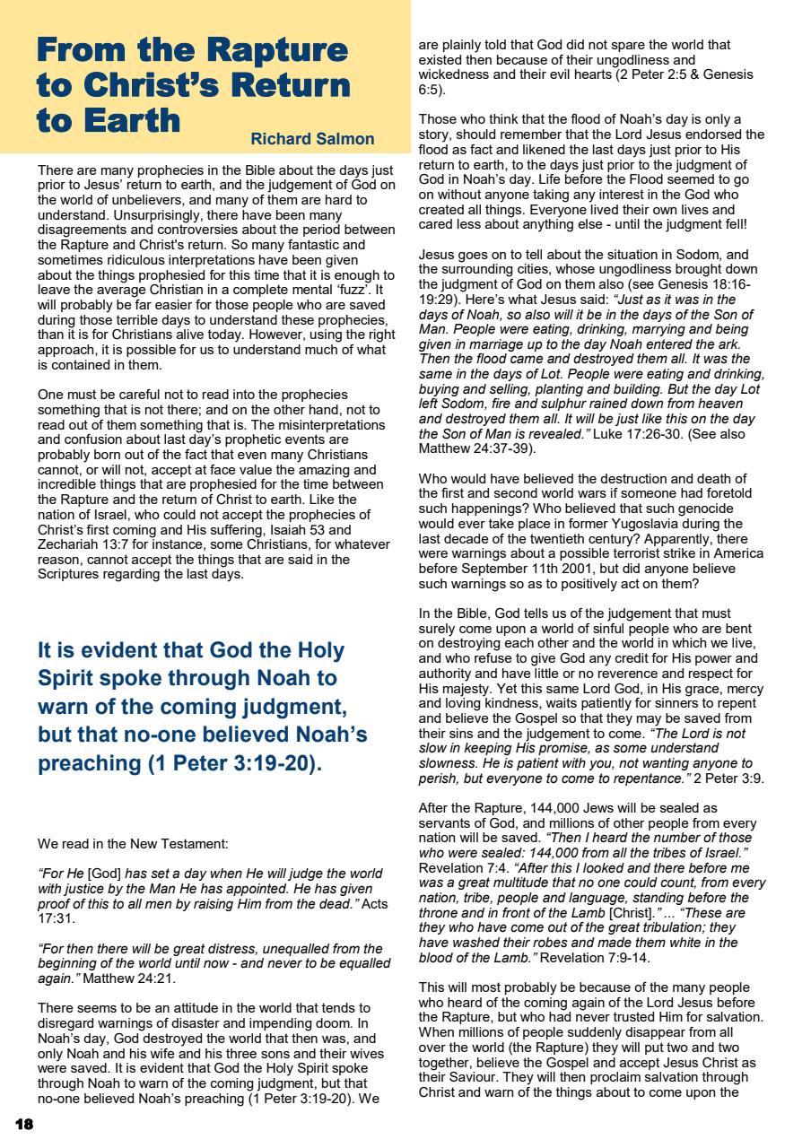 Prophetic Witness Preview Pages