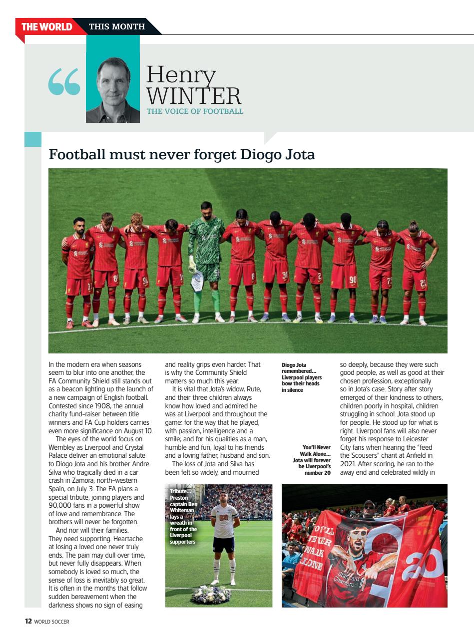 World Soccer Preview Pages