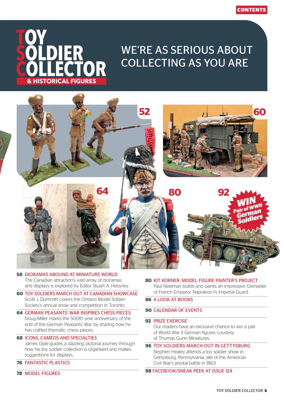 Toy Soldier Collector and Historical Figures Preview Pages