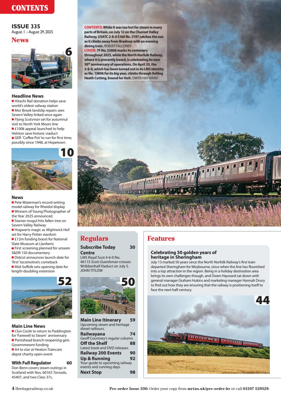 Heritage Railway Preview Pages