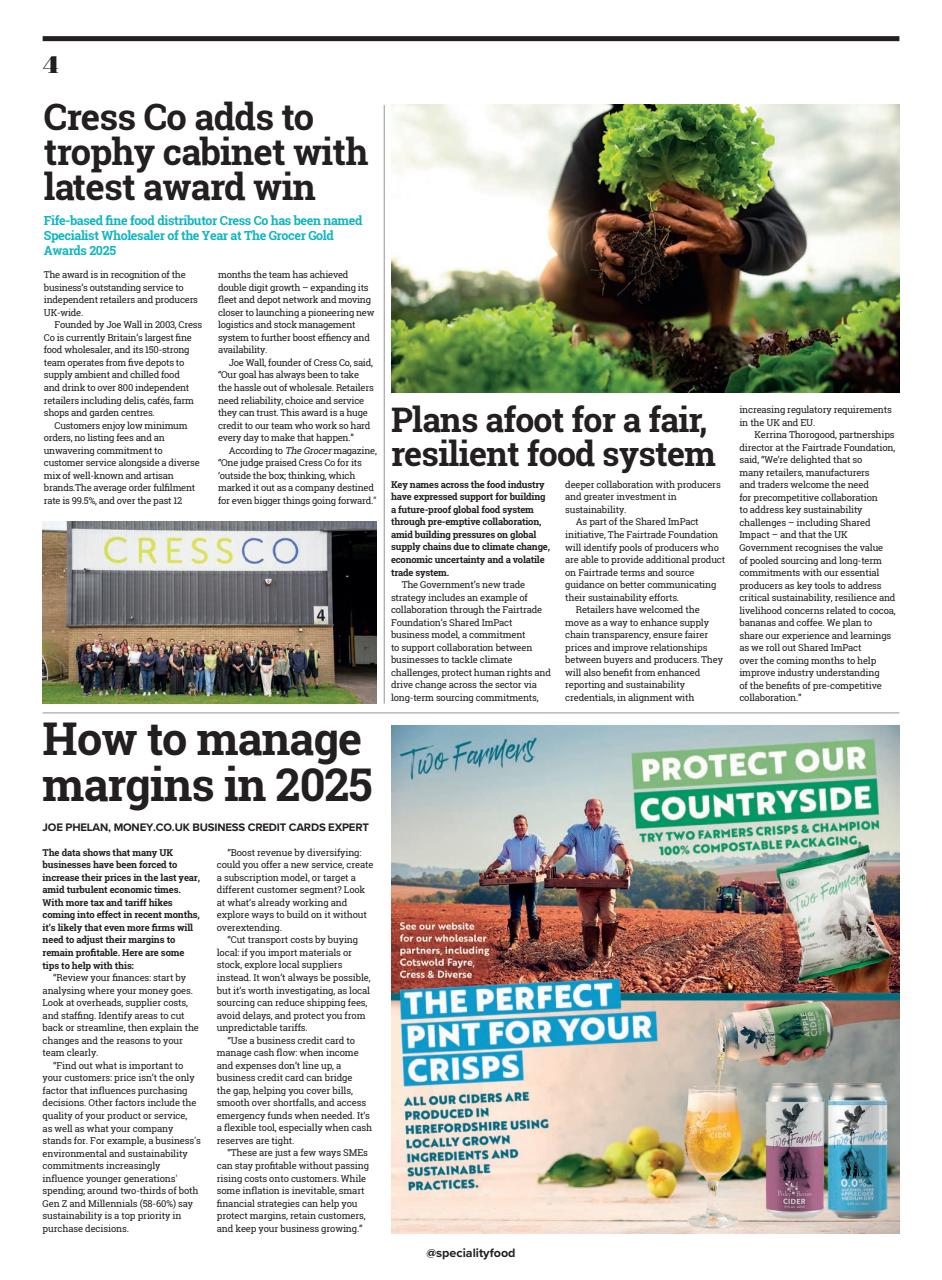 Speciality Food Preview Pages