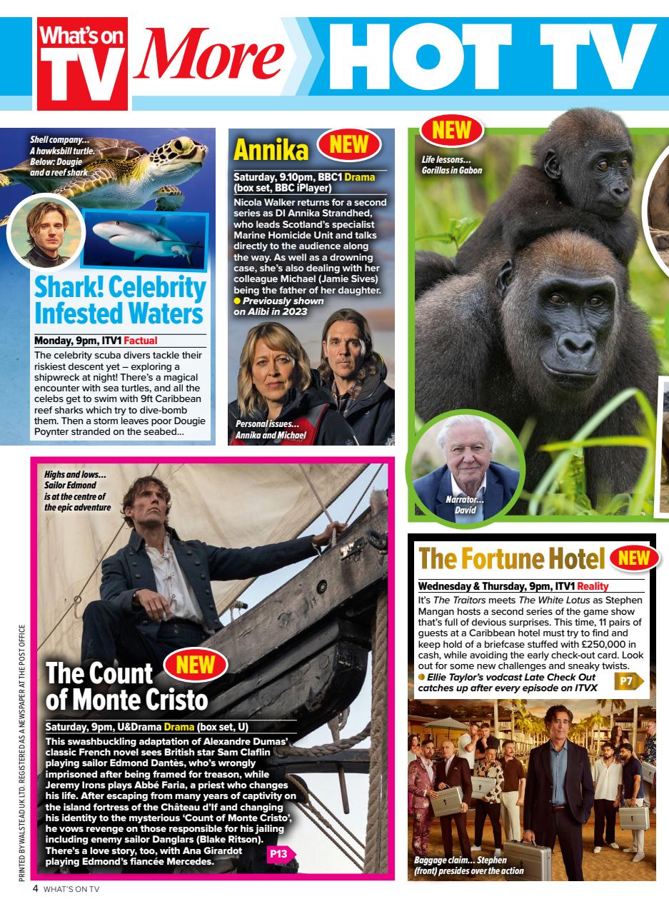 What's on TV Preview Pages