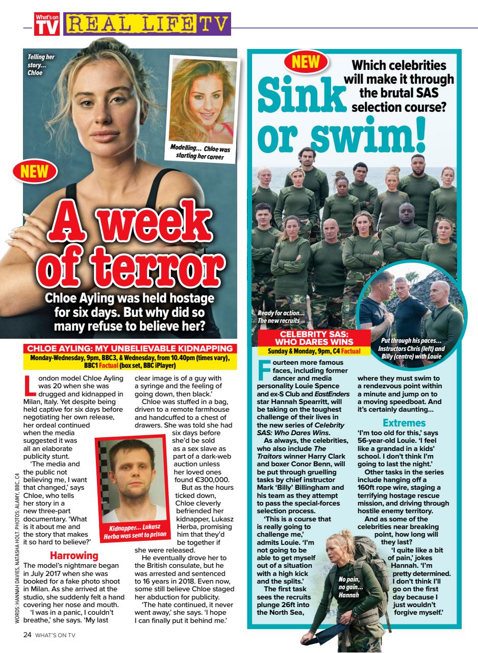 What's on TV Preview Pages