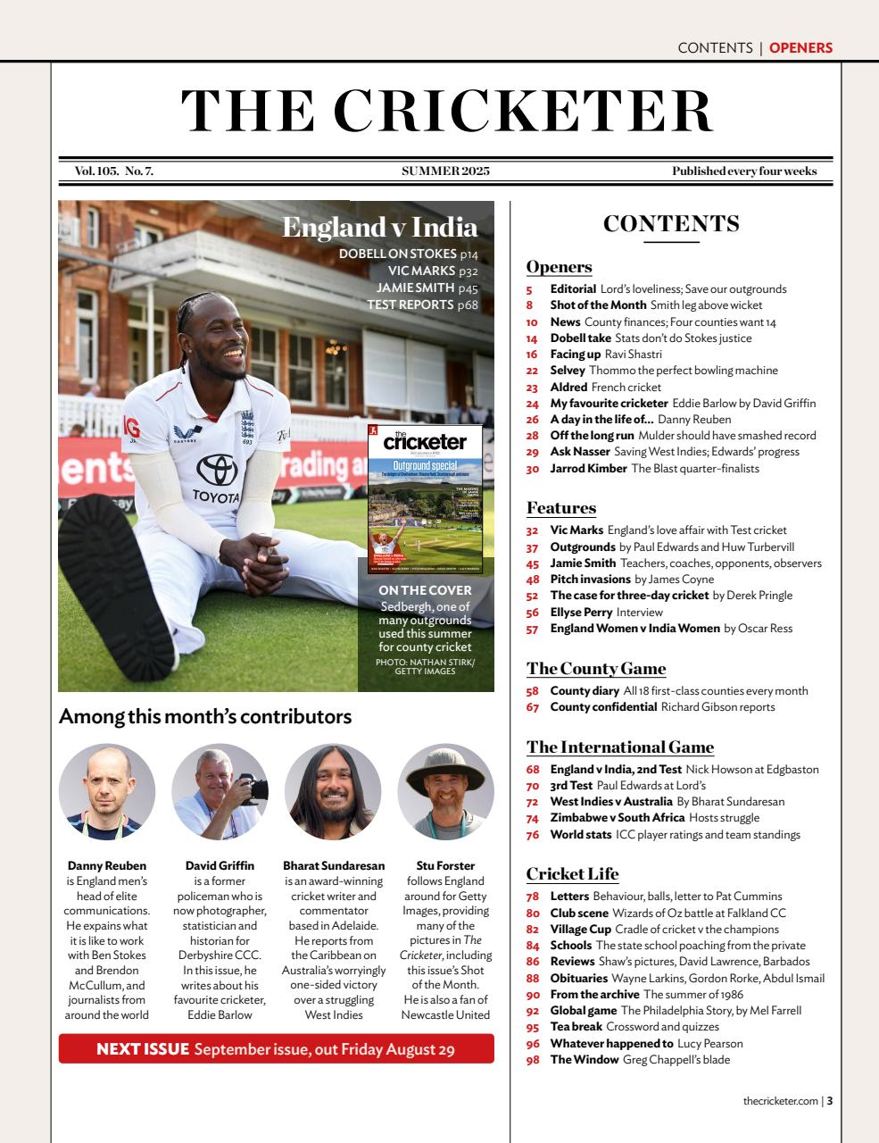 The Cricketer Magazine Preview Pages