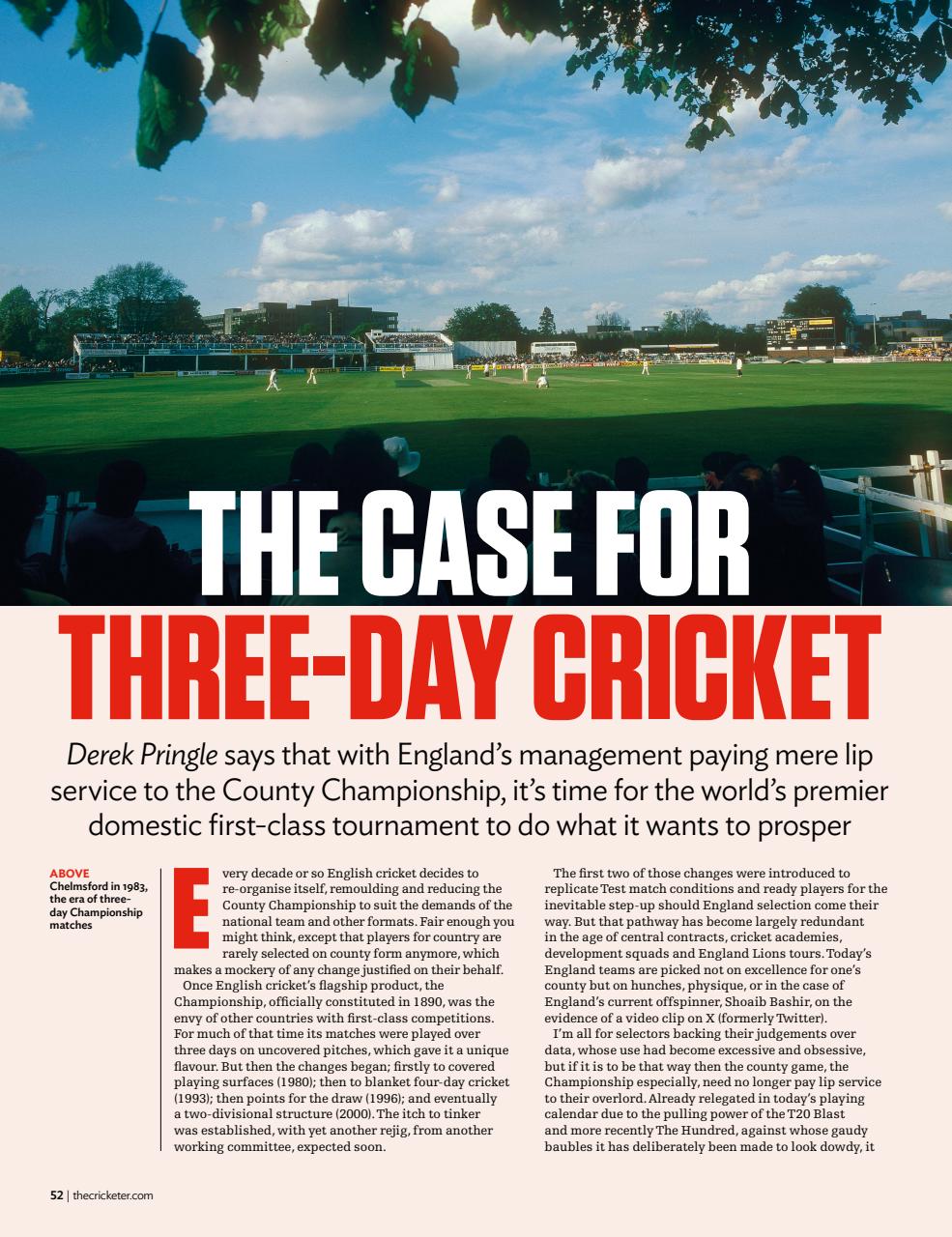 The Cricketer Magazine Preview Pages